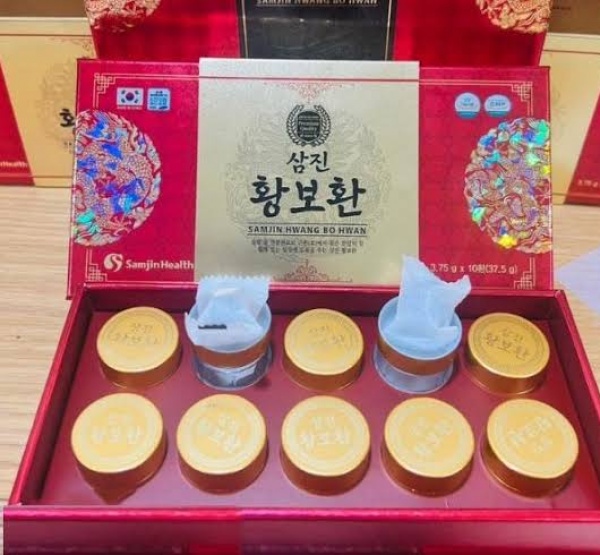 An Cung Bổ Não Samjin Hwangbo Hwan Hàn Quốc 10 Viên (Thùng 20 Hộp)